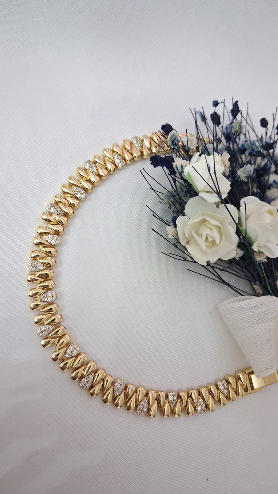 XUPING Bileklik - Damla Formlu Aralıklı Zirkon Taşlı